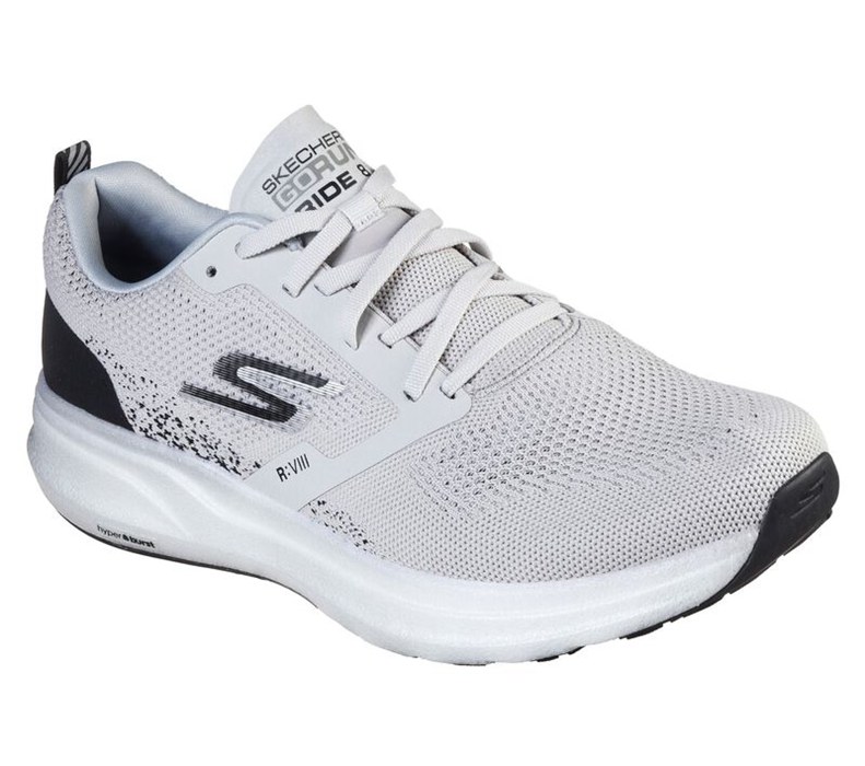 Skechers Gorun Ride 8 Hyper - Mens Running Shoes Light Grey/Black [AU-WG1402]